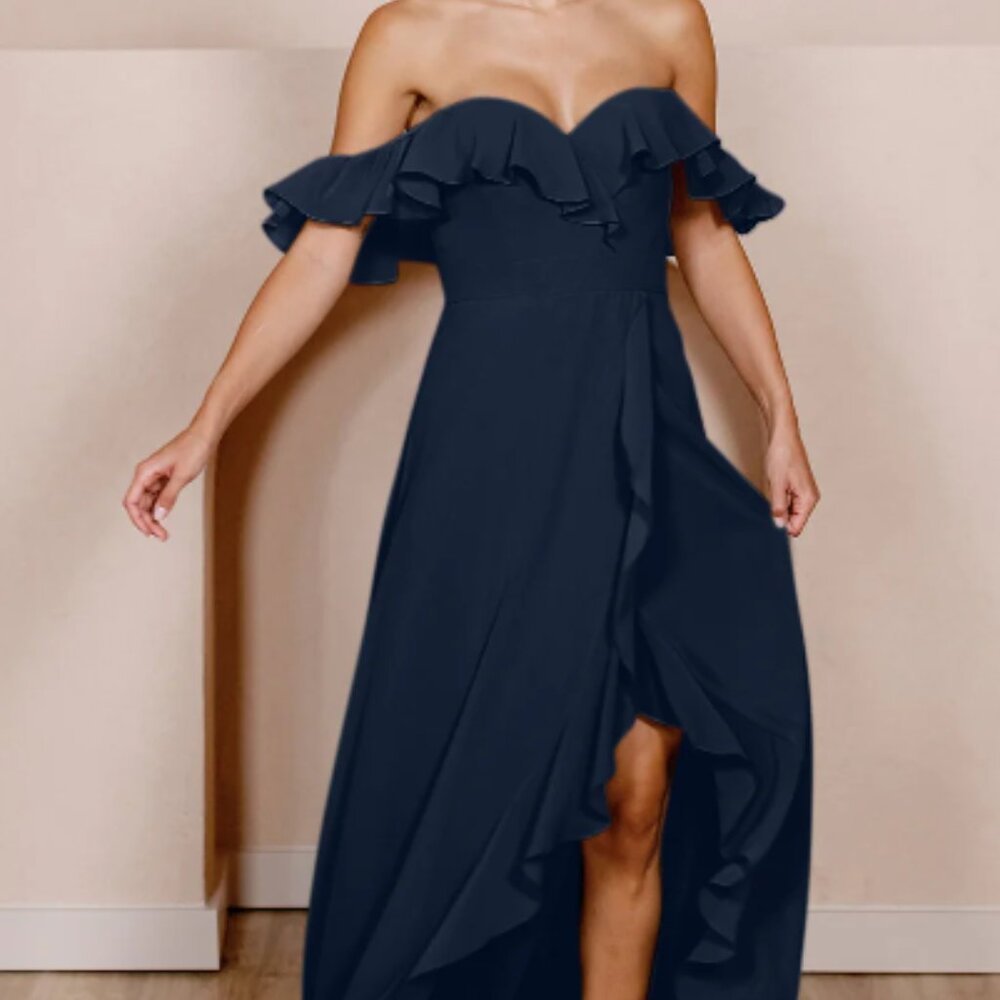 Revelry Scarlett Chiffon Gown